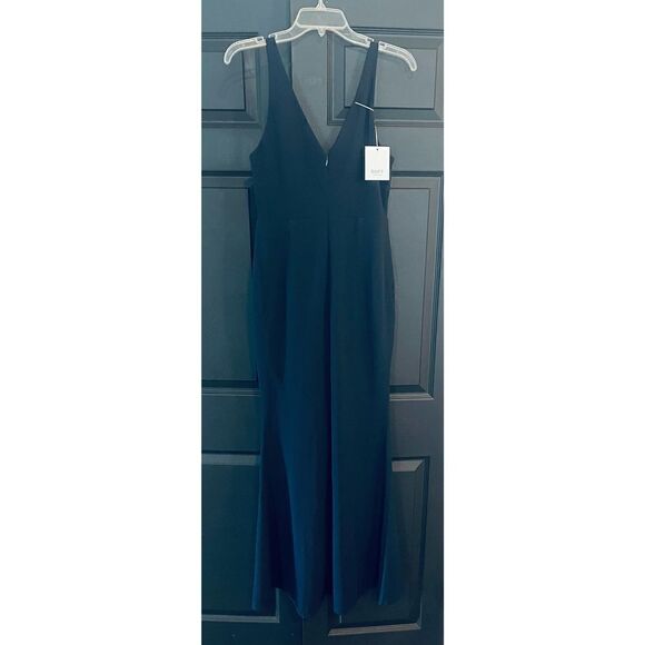 BUPT Womens V Neck Dress Sleeveless Elegant Formal Cocktail Long Maxi Dresses - Picture 3 of 6